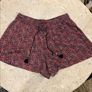 LOFT elastic waistband tassel shorts, Large